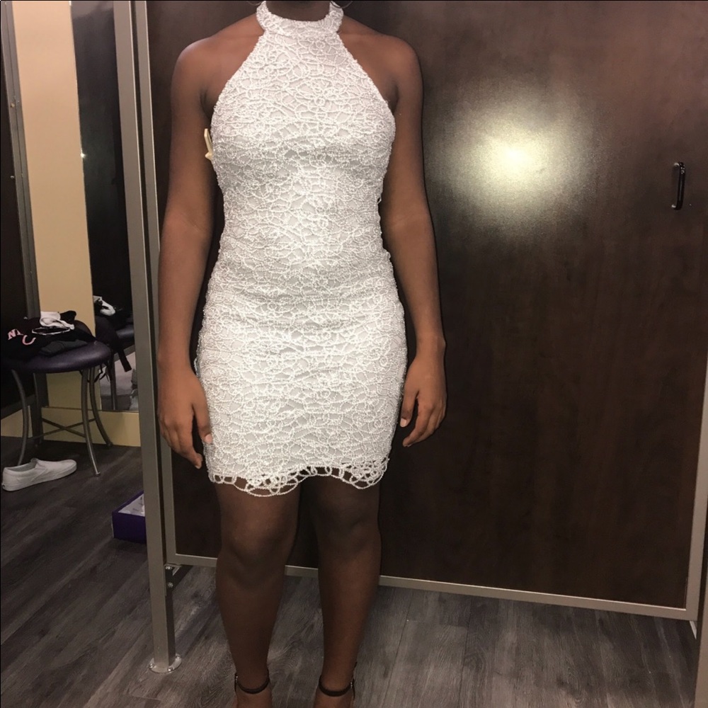 A short fitted formal dress